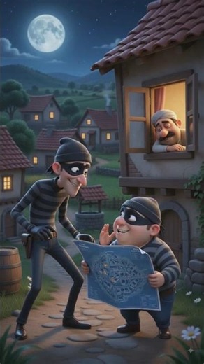 😂 2 चोर पूरा गाँव ही चुरा ले गए! 🏘️🤣 | Funny 3D Cartoon Animation #shorts