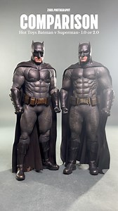 60K views · 1.9K reactions | Suit Comparison: Hot Toys DC Batman v Superman Dawn of Justice - Batman 1.0 or 2.0 . Which one do you prefer? . Figures by: @hottoyscollectibles Batman 2.0 available at: @pop_collectibles . . . #toyart #hottoyscollectibles #toyartistry #hottoyscollector #hottoyscollection #hottoysfigure #hottoysbatman #batmanvssuperman #superman #dc #dccomics #batfleck #comparison #aura #onesixth #onesixthfigure | Patrick Tamayo | Facebook