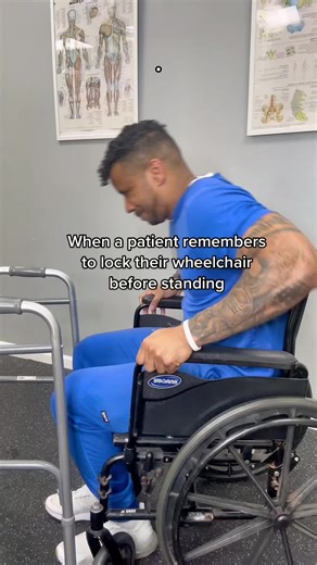 Proper Technique for Locking Wheelchair Brakes Before Standing
