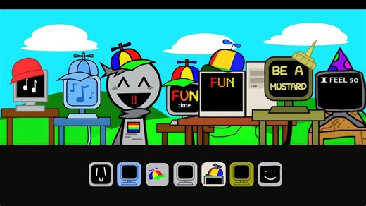 每个Fun Mr. Fun Computer一起唱歌（Sprunki，Retake，Sprinkle等）