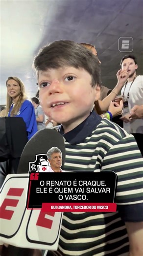 Gui Gandra, a Vasco fan, spoke about Renato Gaúcho's arrival.