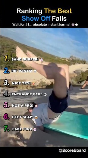Ranking The Best Show Off Fails 😎💀 #shorts #fails #funny