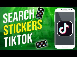 How To Search Stickers On Tiktok (2022)