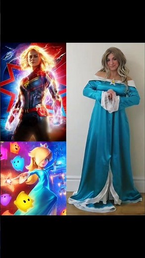 Captain Marvel and Rosalina Mashup Cosplay - #marvel #disney #supermariogalaxymovie #nintendo