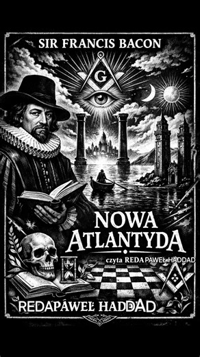SIR FRANCIS BACON "NOWA ATLANTYDA# #1 Wyobraź sobie Nową Atlantydę jak latarnię we mgle. Nie świeci ona dla każdego. Musisz sam chcieć się "wtajemniczyć" w jej Światło. Sir Francis Bacon i jego tajemnica może zaciekawić tylko Wybranych. Bacon stworzył plan budowy czegoś co miało powstać i być może powstaje. Jeśli szukasz tu tylko wartkiej akcji, szybko się znudzisz. I tak ma być. Jeśli dostrzeżesz tu mapę, możesz wyruszyć w rejs. Statek dociera do Nowej Atlantydy nie przypadkiem. Zawsze po burzy