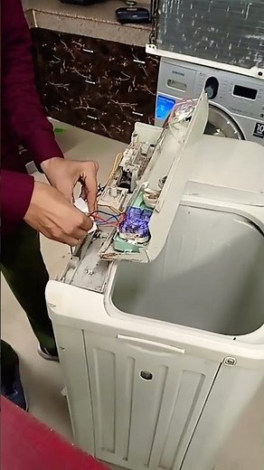 Semi automatic washing machine wiring in practical class call 8178002178