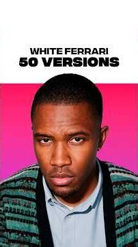 Why Frank Ocean recorded 50 versions of "White Ferrari"