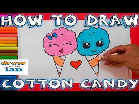 How to Draw Cute Cotton Candy