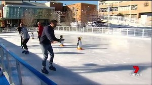 An outdoor ice skating rink has officially opened in Toowoomba. The attraction as well as an icy slide is expected to be a winter tourism drawcard. www.7NEWS.com.au #7NEWS | 7NEWS Toowoomba