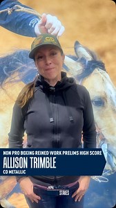 1.5K views · 214 reactions | Accomplishing goals and earning high scores! Congratulations Allison Trimble and CD Metallic on their high score of 219 in the Non Pro Boxing Stakes reined work prelims! #nrcha #stallionstakes #reinedcowhorse | National Reined Cow Horse Association | Facebook