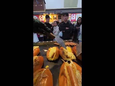 Live from Snack Stall | First-Person Sausage Frying & Hot Dog Plating | No Voiceover