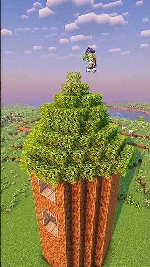 Minecraft Ultimate Tree House🏠 #shorts