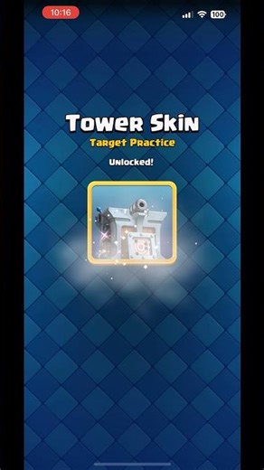 Unlocking the Target practice tower skin in clash Royale #clashroyale