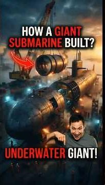 How Submarines Are Built? INSANE Process 😱 #shorts #ocean #facts
