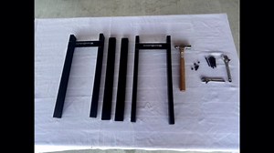 Woodhaven 3 Foot Brown Firewood Rack With Cover - Metal Log Holder - Made In USA - Strong Powder Coat Finish - Indoor Outdoor Firewood Storage