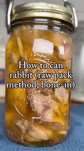 Canuary day 18: Rabbit (raw pack method). #canuary #canning #canningandpreserving #canningseason #rabbit | Hannah Easton