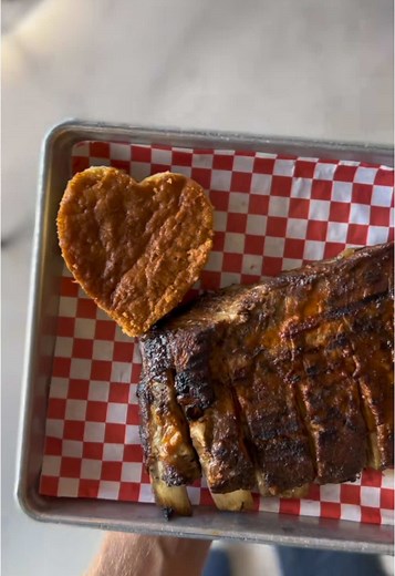 #bbq #babybluesbbq #valentinesday #cornbread #heart