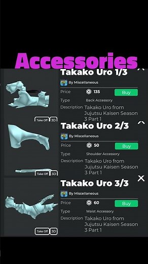 Takako Uro Roblox Avatar | Jujutsu Kaisen Season 3 (Culling Games Part 1)