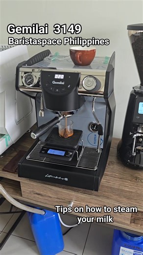 10K views · 75 reactions | Gemilai 3149 espresso machine. Tips on how to steam your milk. #gemilai #foryoupageシ #espressomachine | Baristaspace Philippines | Facebook