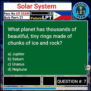 557K views · 10K reactions | Solar System Quiz Part 21 Pass the LET Exam LET Reviewer with answer #letreviewer2024 #letreviewerexam #letreviewerquiz #LETReviewer #LETQuiz #QuizWithAnswer #Education | Pass the LET Exam | Facebook