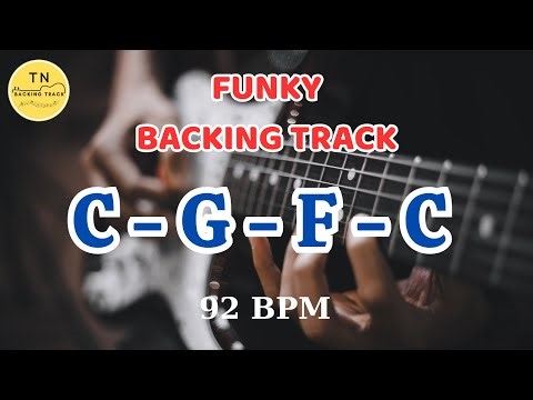 FUNK BACKING TRACK C major | C-G-F-C | 92 BPM | TN BACKING TRACK