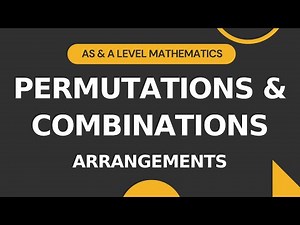 Permutations & Combinations Part 1 | Arrangements | AS & A level Math 9709 | IGCSE/O-level Add Math