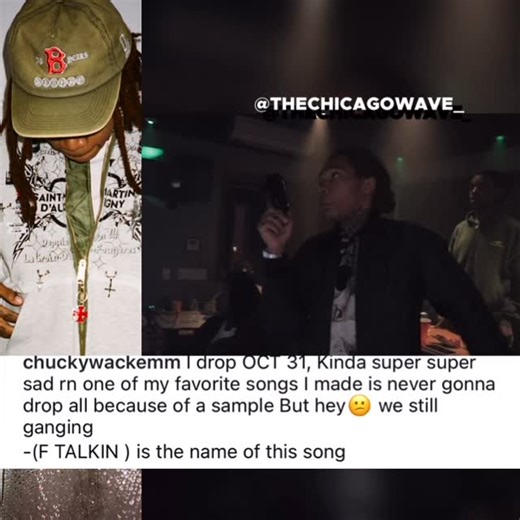 The Chicago Wave on Instagram: "#Chuckyy announces he’s dropping a new single on Halloween 🎃🎤📲• @chuckywackemm"