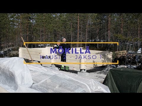 Saunamökin rakennus alkaa - Päivä 1