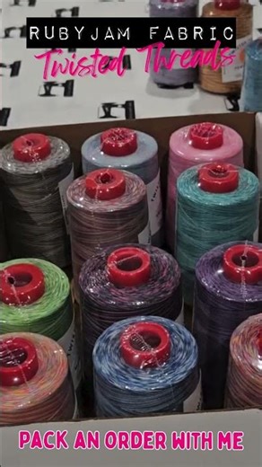 Pack an Order With Me - Twisted Threads Range | Rubyjam Fabric #packanorder #sewing #sew #rainbow