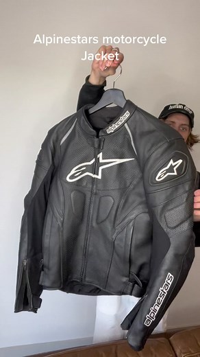 might buy a motorcycle now #motocore #balenciaga #alpinestars #leather | Biker Jacket