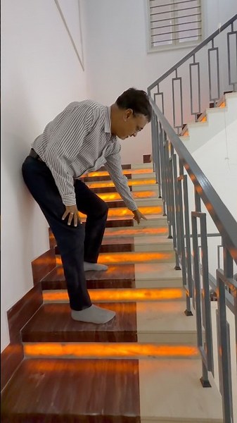 How to make lighting staircase design #howto #shortsfeed #home #stairs #staircase
