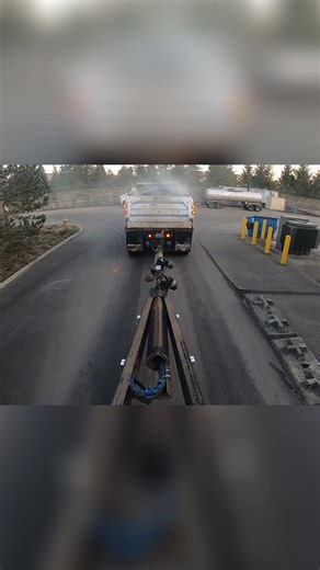 Paving Truck & Pup See the full video here https://youtu.be/9gb9eCg5m4c #paving #dumptruck #constructionlife #roadconstruction | Dauminique Fisher