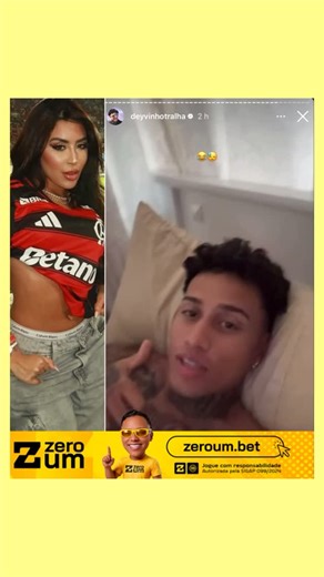 MARCELO BARBOSA - O AMARELINHO 🇧🇷 on Instagram: "📲 EN EN! O cantor e influenciador @deyvinhotralha contou, por meio dos seus stories, que acordou com a vibe lá embaixo ao perceber que a influenciadora @hayramoraes não estava ao seu lado. E aí, vocês estão shipando? 👀 Reprodução: @oamarelinhoof"