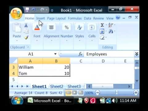 Computer Help : How to Make a Table in Excel