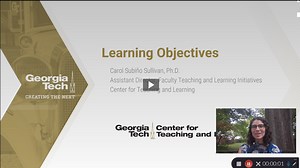 Designing Effective Learning Objectives