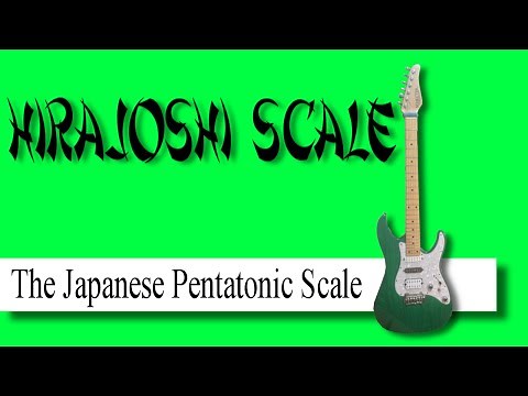The Japanese pentatonic (Hirajoshi) scale.