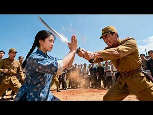 Anti-Japanese Movie! Samurai mocks Chinese Kung Fu, but a village girl caught his blade barehanded!