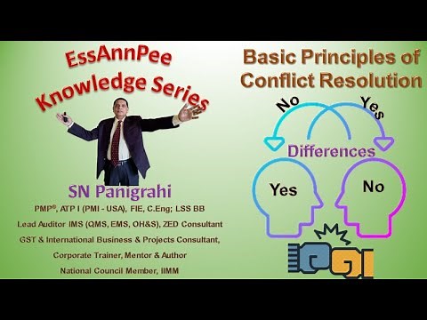 Basic Principles of Conflict Resolution - by SN Panigrahi