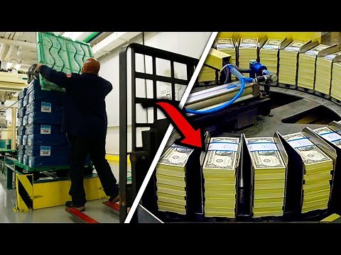 Inside the American Money Factory: The Making of the $100 Bill - US Dollar Banknotes Production