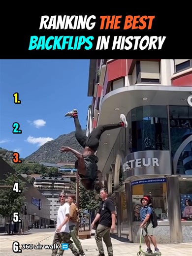 Ranking the Best Backflips in History