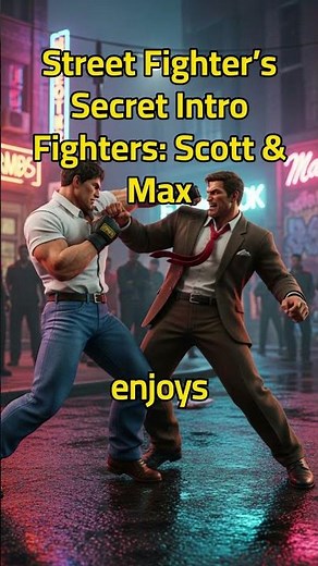 Street Fighter’s Secret Intro Fighters: Scott & Max #streetfighter #capcom #retrogaming
