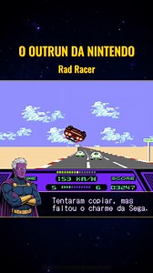Você sabia que esse jogo tem o DNA de Final Fantasy? 🏎️🔮 Rad Racer (1987) foi uma das tentativas da Square de emplacar um sucesso no NES antes de criar sua franquia de RPGs. É basicamente uma resposta ao OutRun da Sega. O detalhe mais lembrado (e odiado) era o Modo 3D: se você apertasse Select, a tela ficava piscando em vermelho e azul. O jogo vinha com óculos 3D na caixa original, mas como a maioria de nós jogava em cartuchos "alternativos" ou locadoras, a gente só ativava isso para ficar com