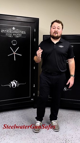 STEELWATER GUN SAFES New Improved Heavy Duty E.M.P Proof, 26 Long Gun, 60 MInute Fire Protection, Auto LED LIghts, Dehumidifier, Door Organizer, Interior Outlet, for Rifles and more. AMLD593024-EMP