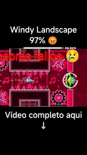 Windy Landscape 97% Insane Demon (Mobile) By Woogi1411 #geometrydash #gdmobile #insanedemon #gd