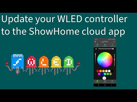 Updating WLED firmware to the cloud app