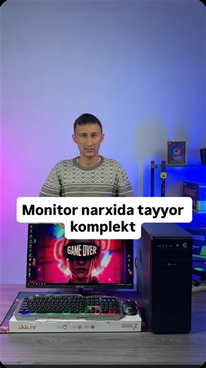 PCNOUT kompyuter savdo on Instagram: "Kompyuter DDR4 Ofis ishlari, Dasturlash, Photoshop, Trading, O'quv markaz, Call markazlar va o'rta darajadagi o'yinlar uchun kompyuter to'plami keyinchalik kuchli dasturlar uchun moslasa bo'ladi -Monitor: Ziffler 24" Full HD IPS -Plata: Biostar H310 [8-9 GEN] -CPU: G5400 [2 yadro 4 patok] -RAM: 8GB DDR4 [16GB +15$] -Videokarta: Intel UHD graphics -SSD: 128GB Kingfast SATA -HDD: 500GB Seagate 3.5" -Klaviatura&mishka: RGB YANGI -Windows 10 PRO+Driver -Bonusiga