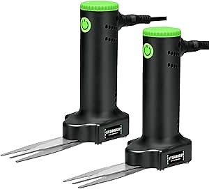 Electric Bud Trimmers, 2pcs Bud Trimming Scissors for Dry Wet Hydroponic Plants Leaf Trimmer Handheld Harvest Cutting Shears Machine with Speed Control, Stainless Steel Blades Plant Flowers Cutter