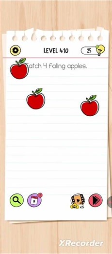 the brain test solution level 410 👍🍎⬇️