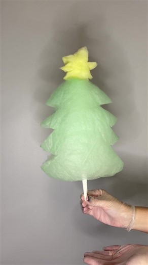 Cotton Candy Christmas Tree Decorating | Festive Baking Ideas