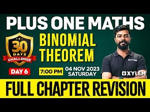 Plus One - Maths - Binomial Theorem | Xylem Plus One
